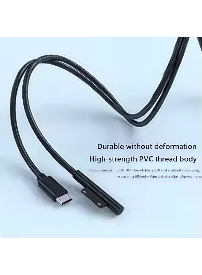 Chabeia PD 65W USB-C Fast Charger for Microsoft Surface Pro 3/4/5/6/7 - 15V 3A Tablet Power Adapter Cable with Type-C Charging - Image 5